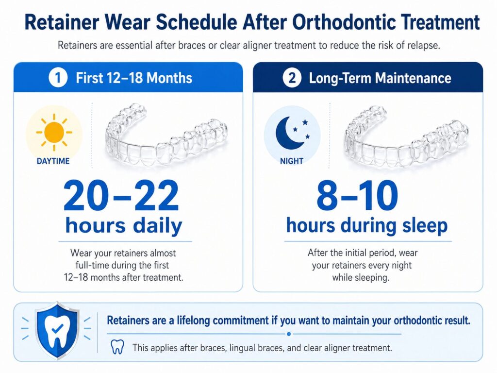 Retainer Wear Schedule After Orthodontic Treatment - kohe™ Dental