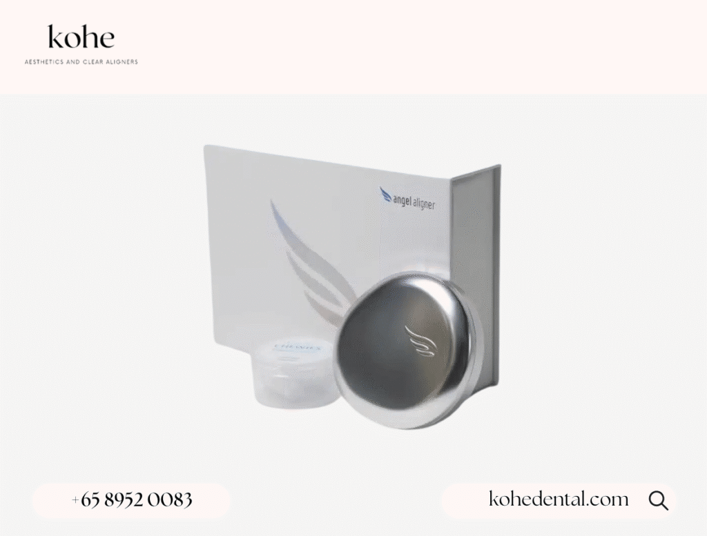 Angel Aligner Select vs Angel Aligner Pro 1 Angel Aligner Clear Aligner Set with Chewies and Clear Aligner Casing - kohe Dental
